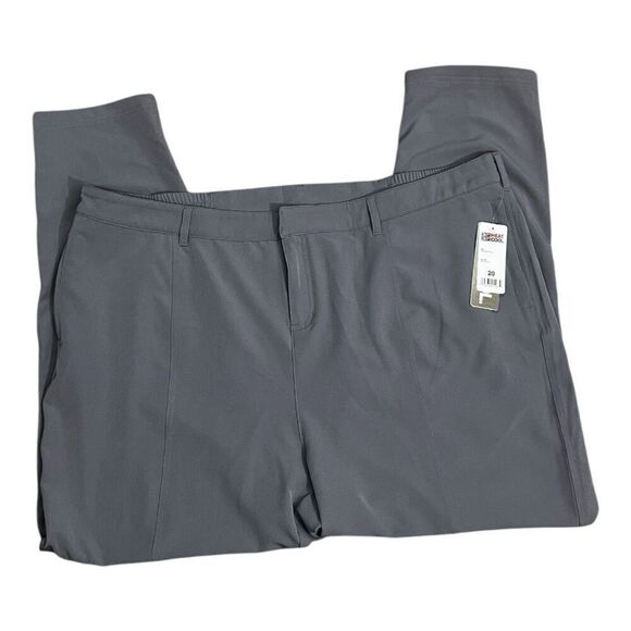 Women 32 Degrees Cool Silver Gray Pants Zipper Pockets Plus Size 20 - Picture 13 of 13